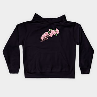 Cherry Blossom Branch - Anime Shirts Kids Hoodie